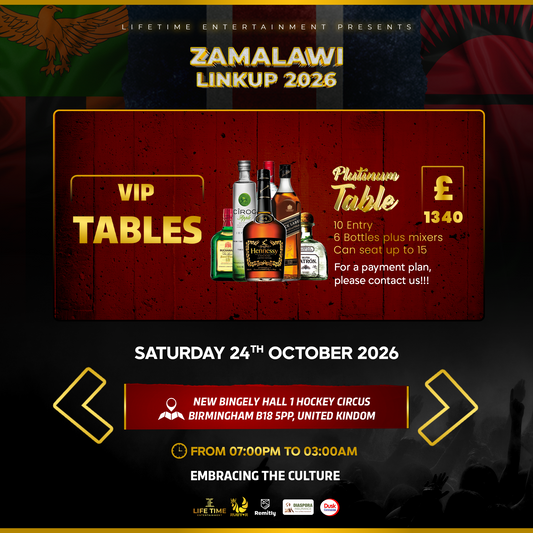 PLATINUM TABLE - £1340